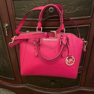 Michael Kors Fuchsia Satchel Bag